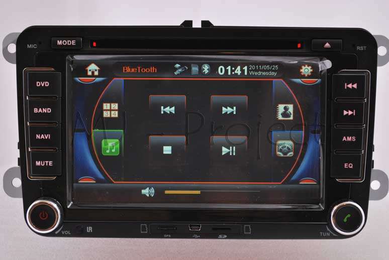   VW JETTA/RABBIT/TIGUAN/EOS 7 Touchscreen LCD DVD, GPS Navi Bluetooth